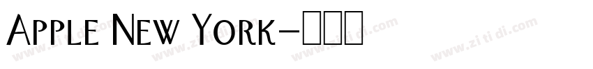 Apple New York字体转换